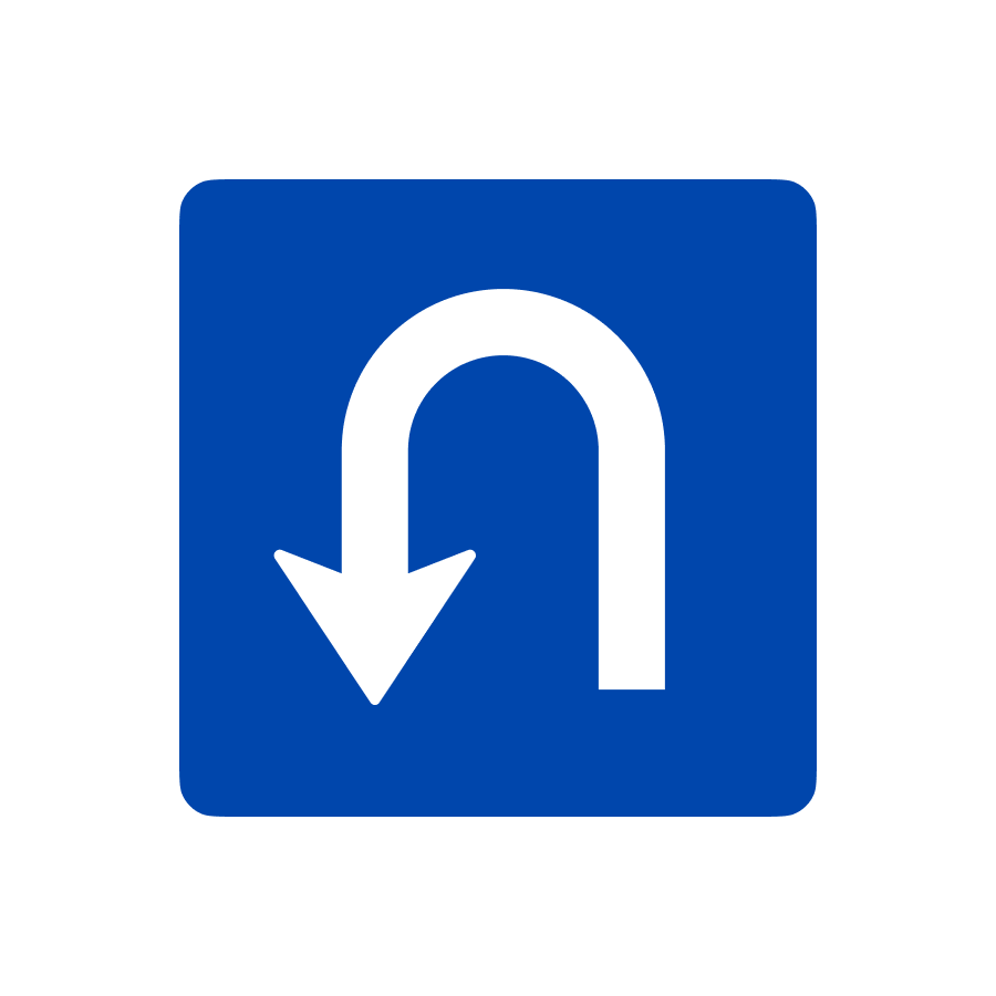 Знак 5.29 Місце для розвороту