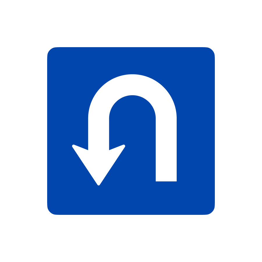 Знак 5.29 Місце для розвороту