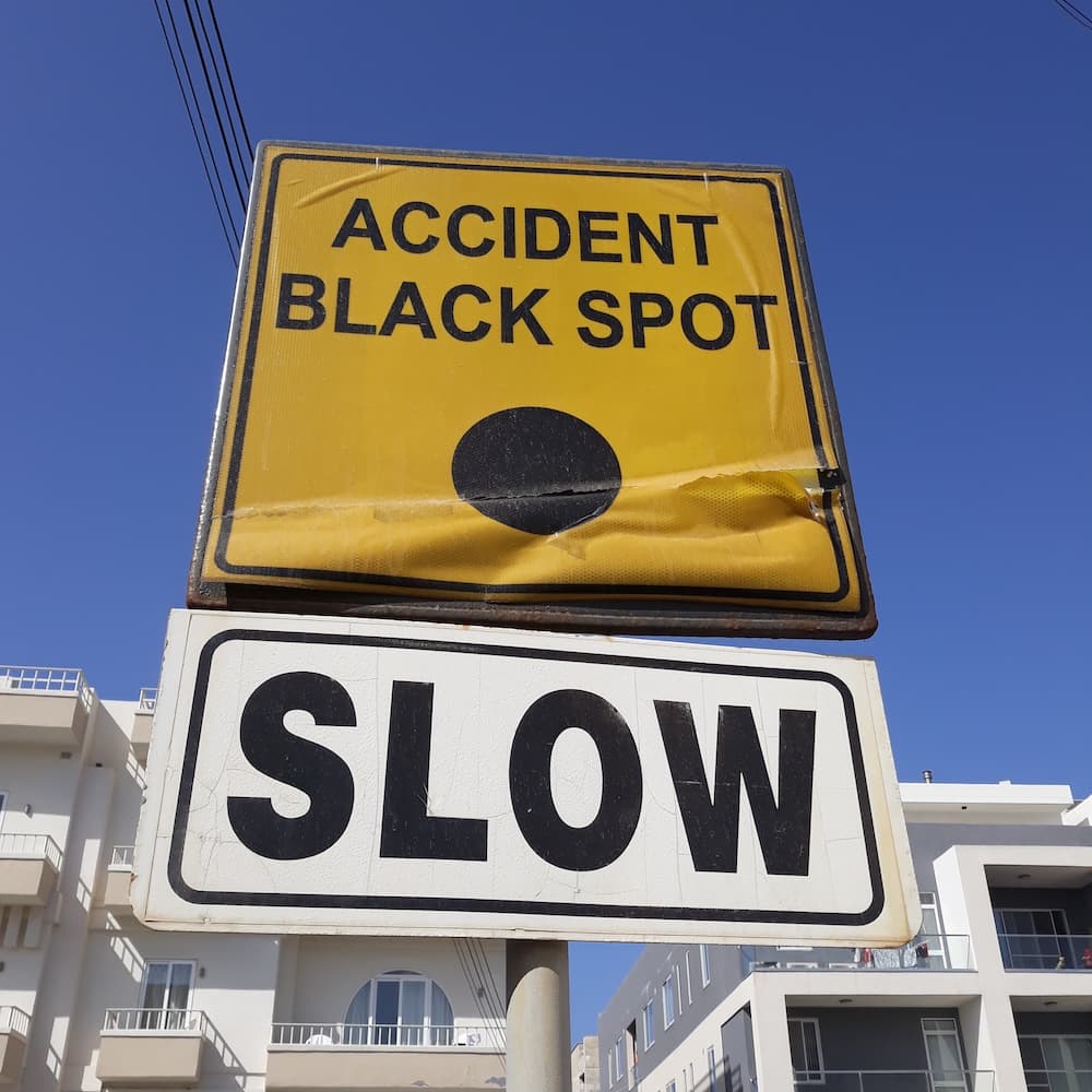 Accident Black Spot — SLOW! Мальта