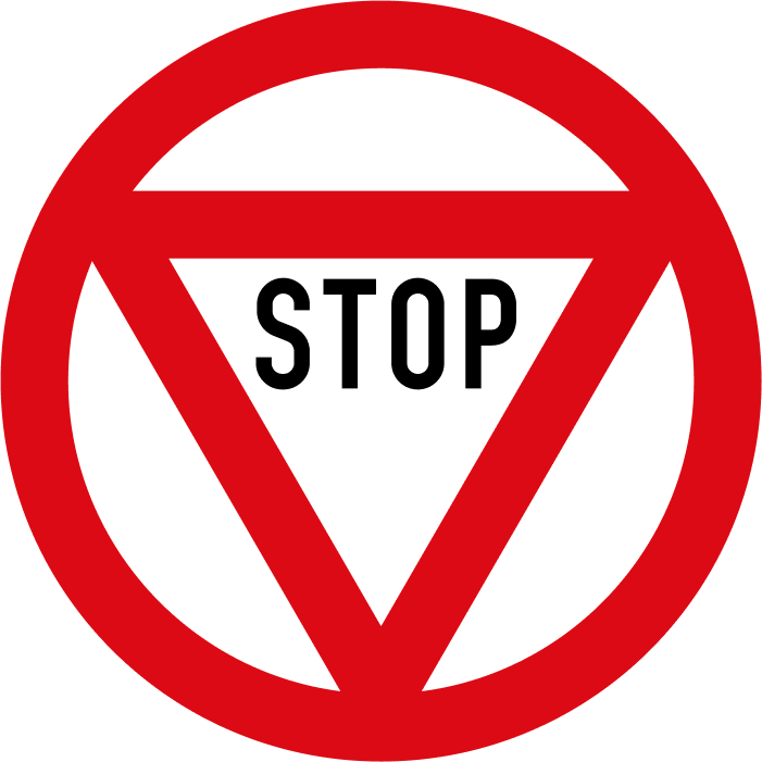 Старомодний знак «STOP»