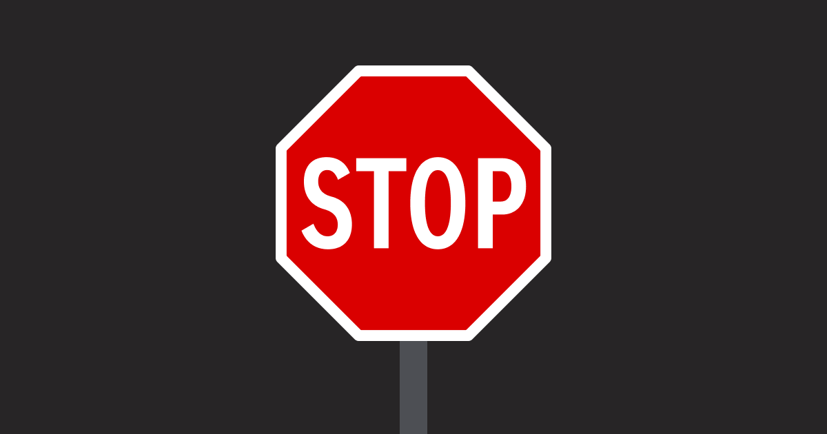 Новий знак «STOP»